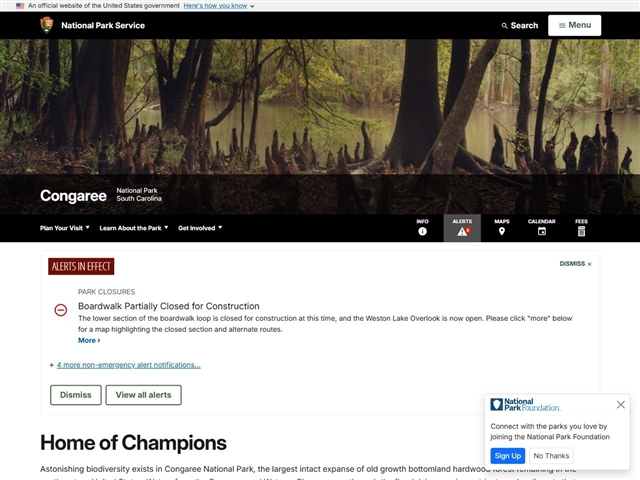 Parc National de Congaree