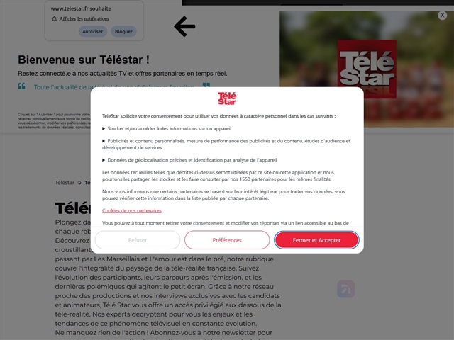 Téléstar : Téléralité