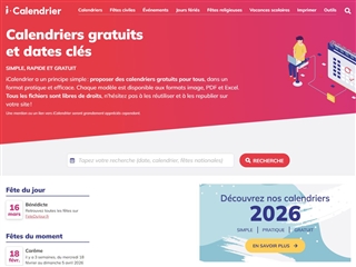 i - Calendriers