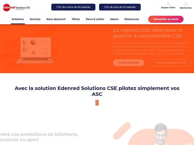 Logiciel CSE Edenred