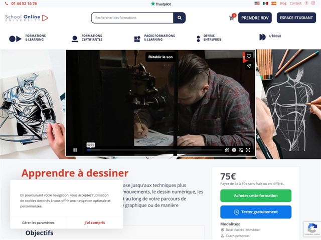 School Online University : Apprendre à dessiner