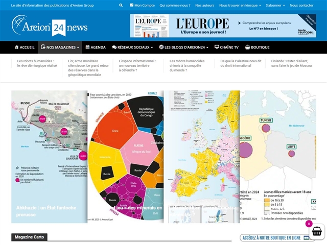 Areion 24 News : La Géopolitique en Cartes