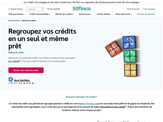 Sofinco : Rachat de crédits