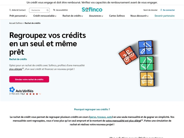 Sofinco : Rachat de crédits