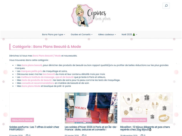 Copines de Bons Plans : Beauté / Mode