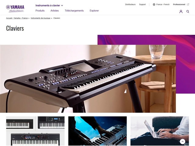 Yamaha : Claviers