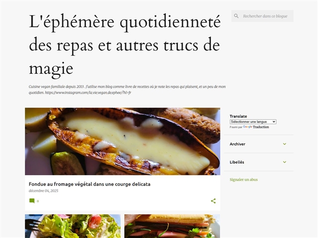 Spécialiste de l'Ephémère 