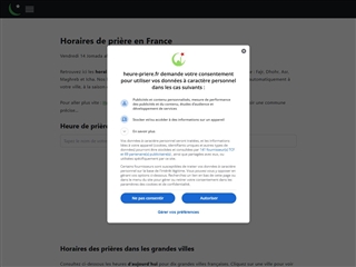 Heure Prière - Islam de France
