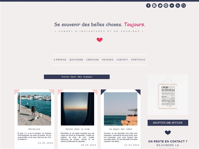 Se Souvenir des Belles Choses : Voyages