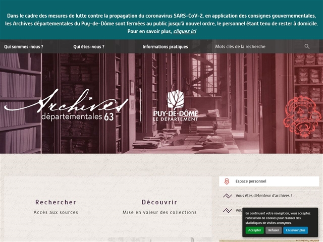 Archives Departementales 63 Etat Civil En Ligne