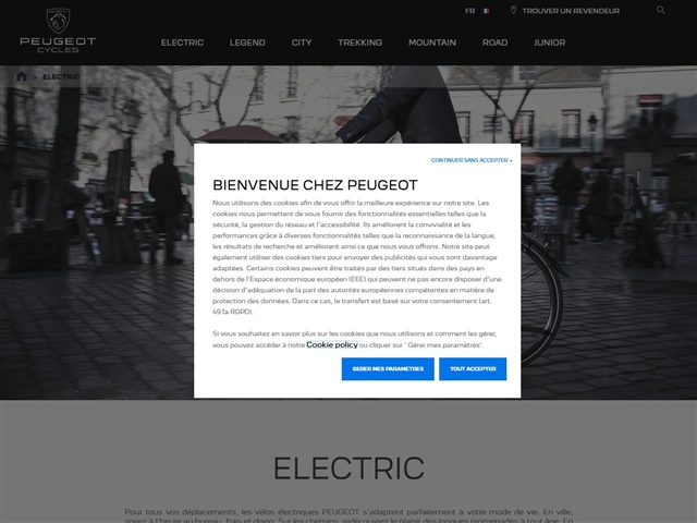 Cycles Peugeot : Vélos électriques