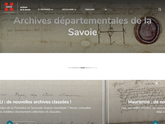 Savoie (73) - Archives départementales