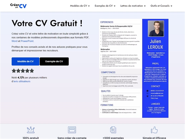 Créer Un CV