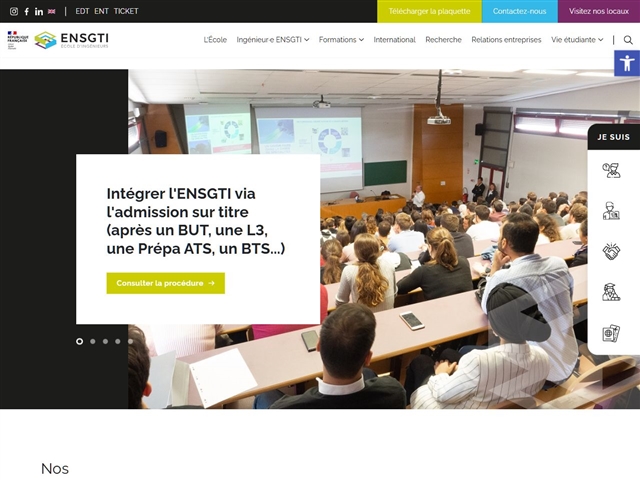 École nationale supérieure en génie des technologies industrielles (ENSGTI)