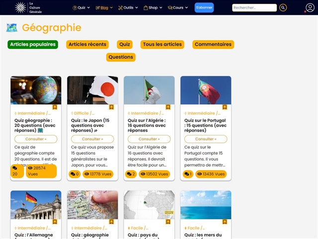 La Culture Générale : Géographie
