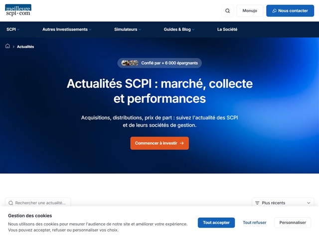 MeilleureSCPI.com : Actualités