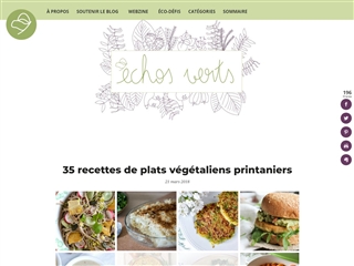 Echos Verts : 35 Recettes de Plats Végétaliens
