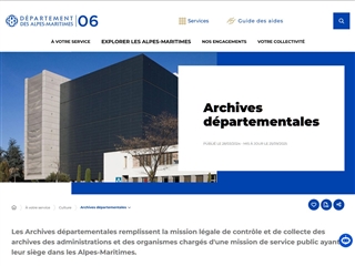 Alpes-Maritimes (06) - Archives départementales