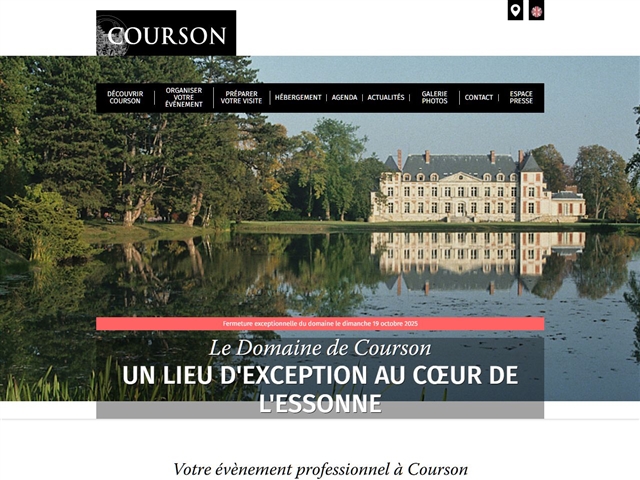 Château et parc de Courson