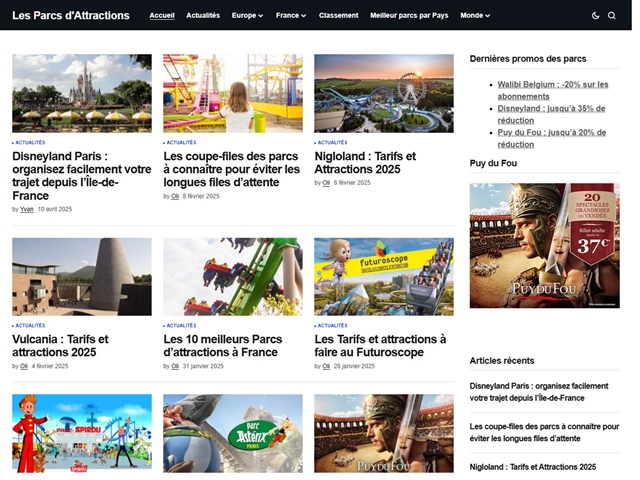 Les Parcs d'Attractions