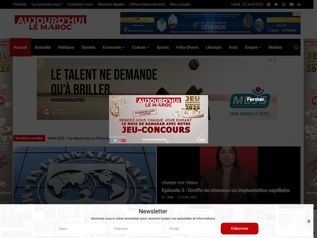 Aujourd'hui le Maroc