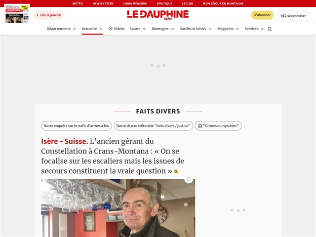 Le Dauphiné : Faits divers