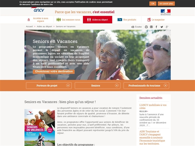 Vacances Ancv Seniors Catalogue Seniors En Vacances 2021