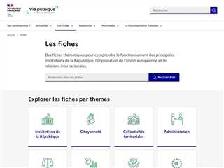 Vie Publique : Fiches