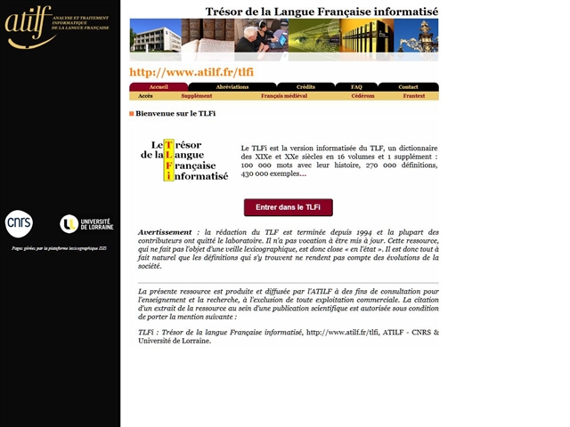 Le Trésor de la Langue Française Informatisé