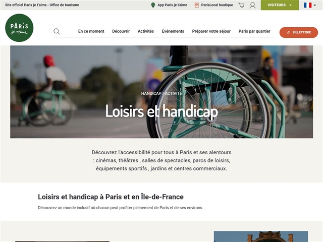 Paris Info : Tourisme et Handicap