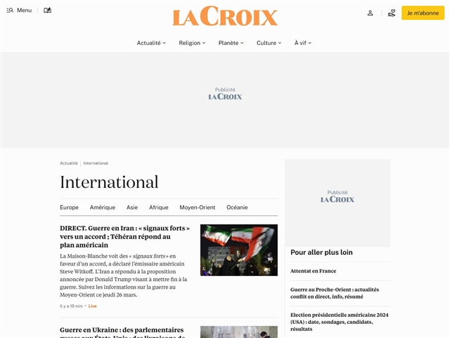 La Croix : International