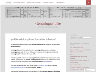 Généalogie Italie