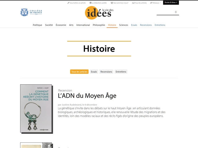 La Vie des idées : Histoire