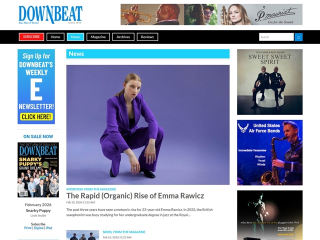 Downbeat : News