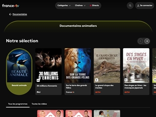 france.tv : Documentaires Animaliers