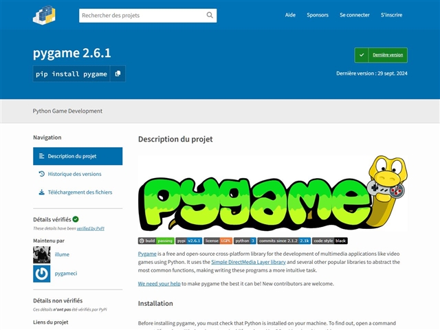 Libraire PyGame
