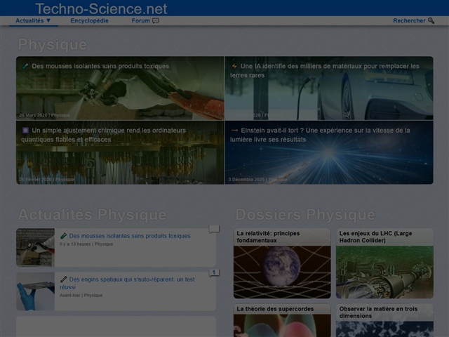 Techno-Science : Physique