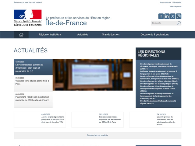 Préfecture de la région Île de France