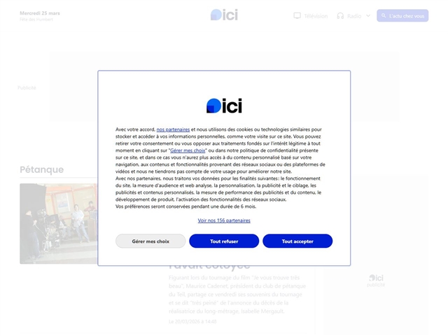 France Bleu : Pétanque